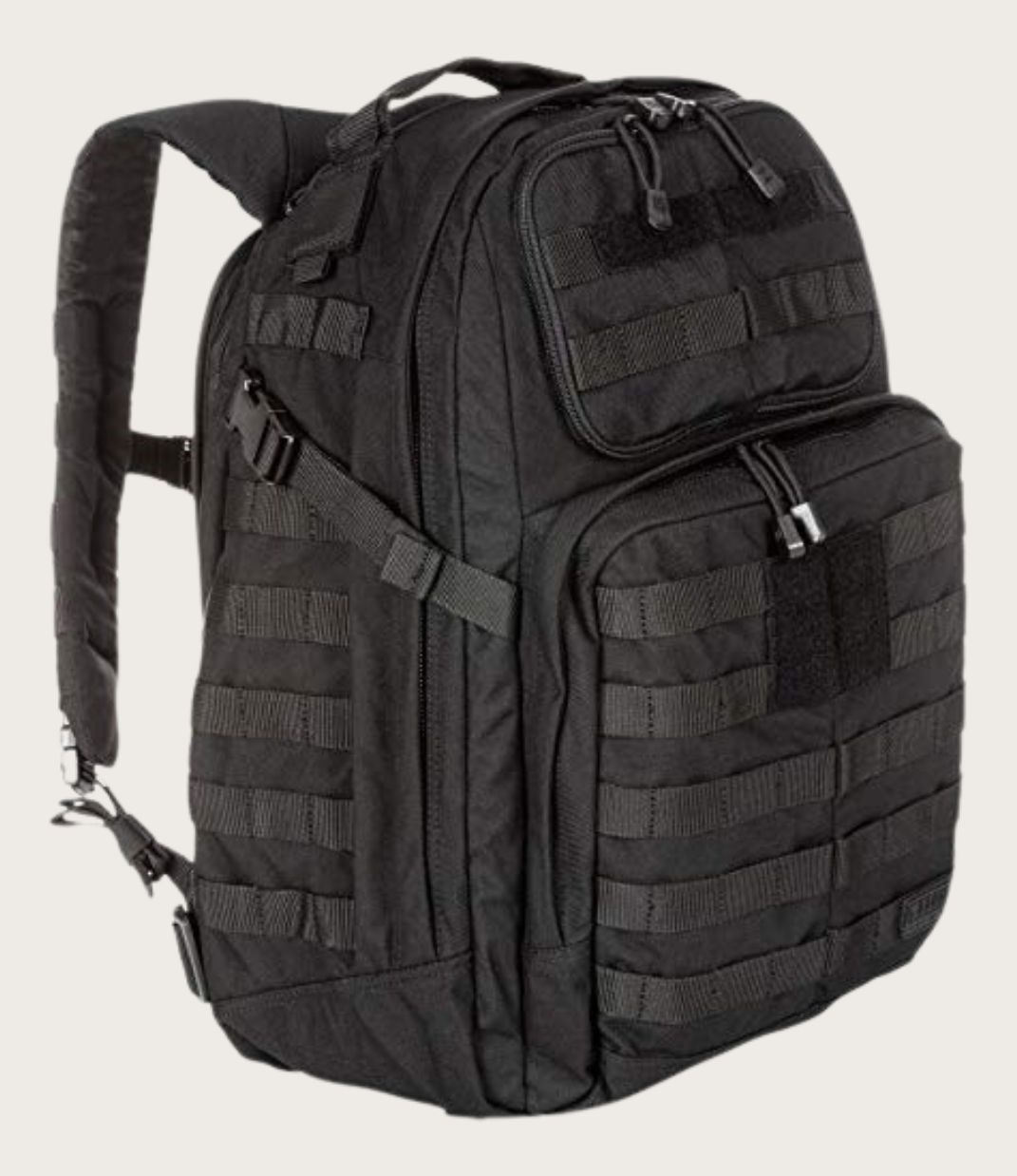 Black tactical backpack
