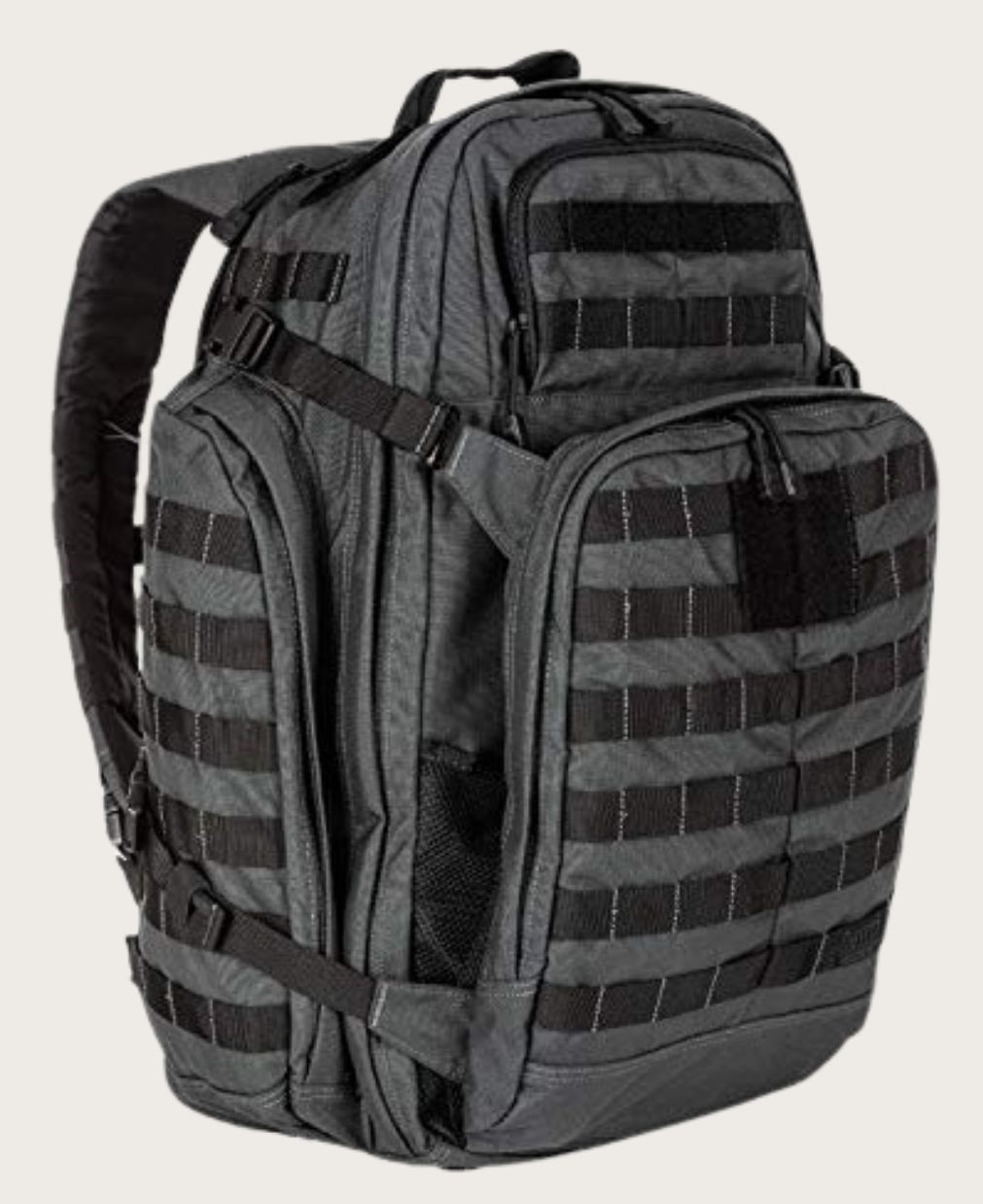 Black tactical backpack