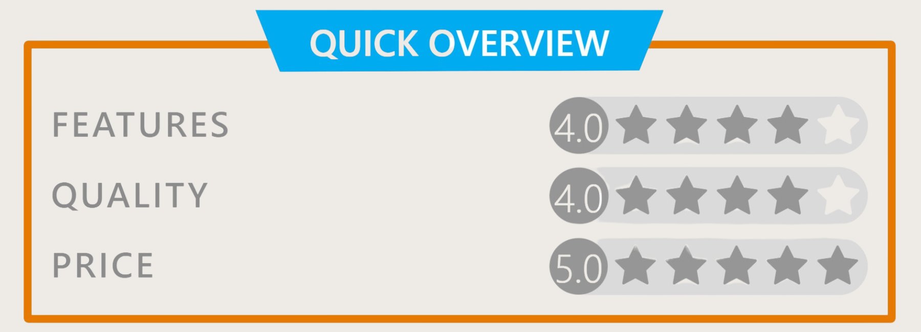 Quick overview Quick overview