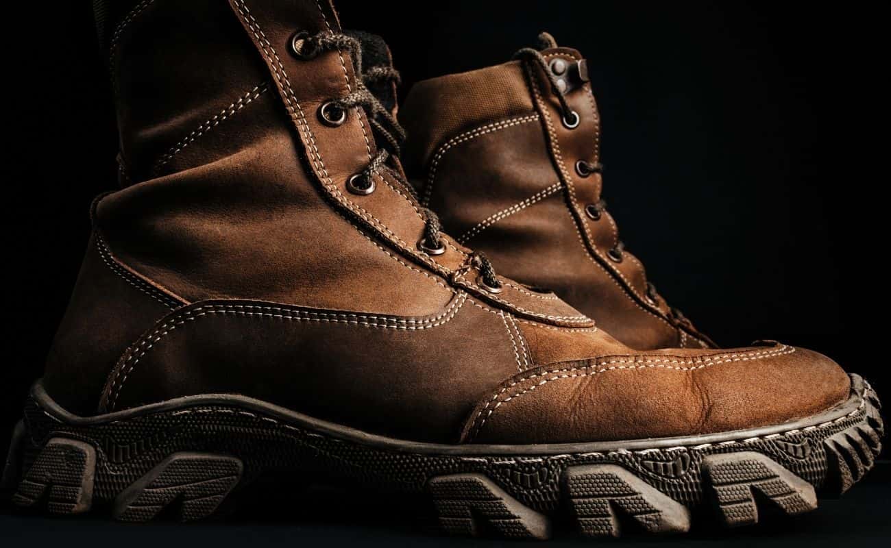 Brown tactical boot Brown tactical boot