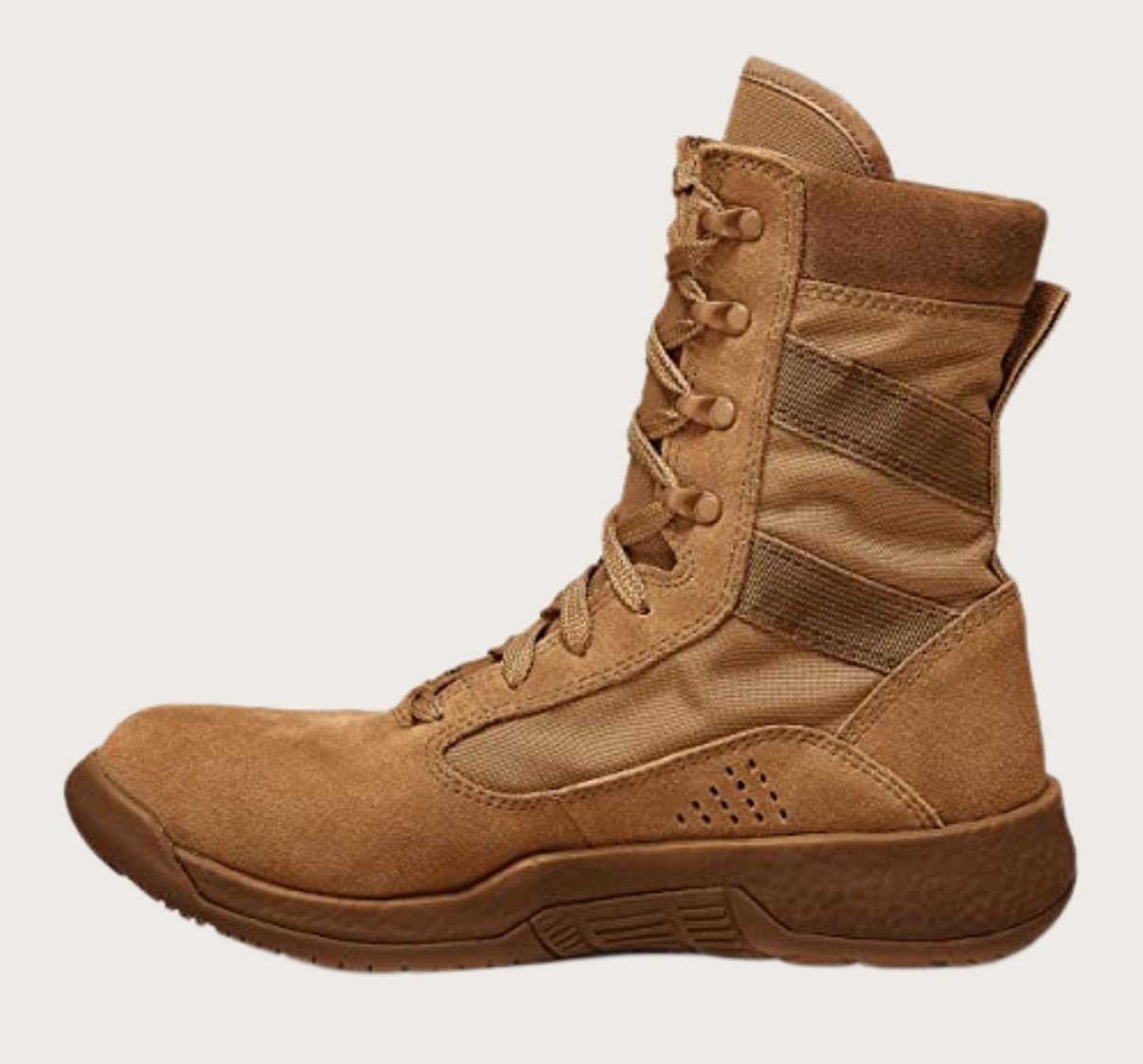 Brown tactical boot