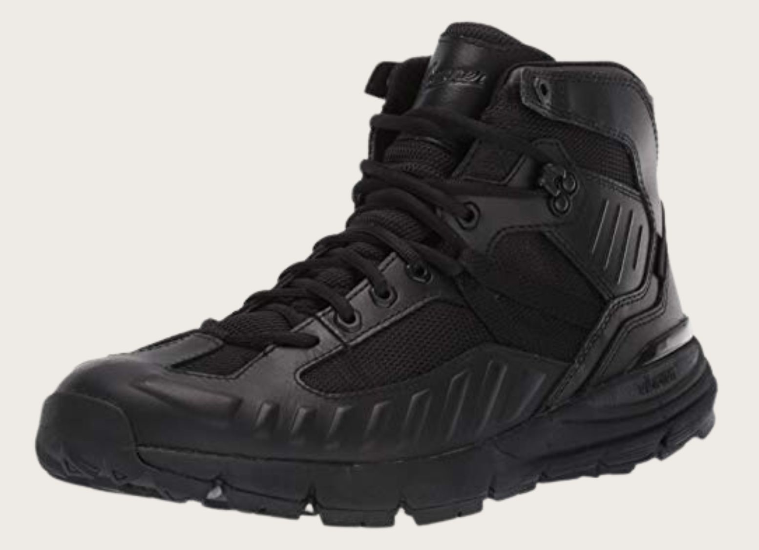 Black tactical boot