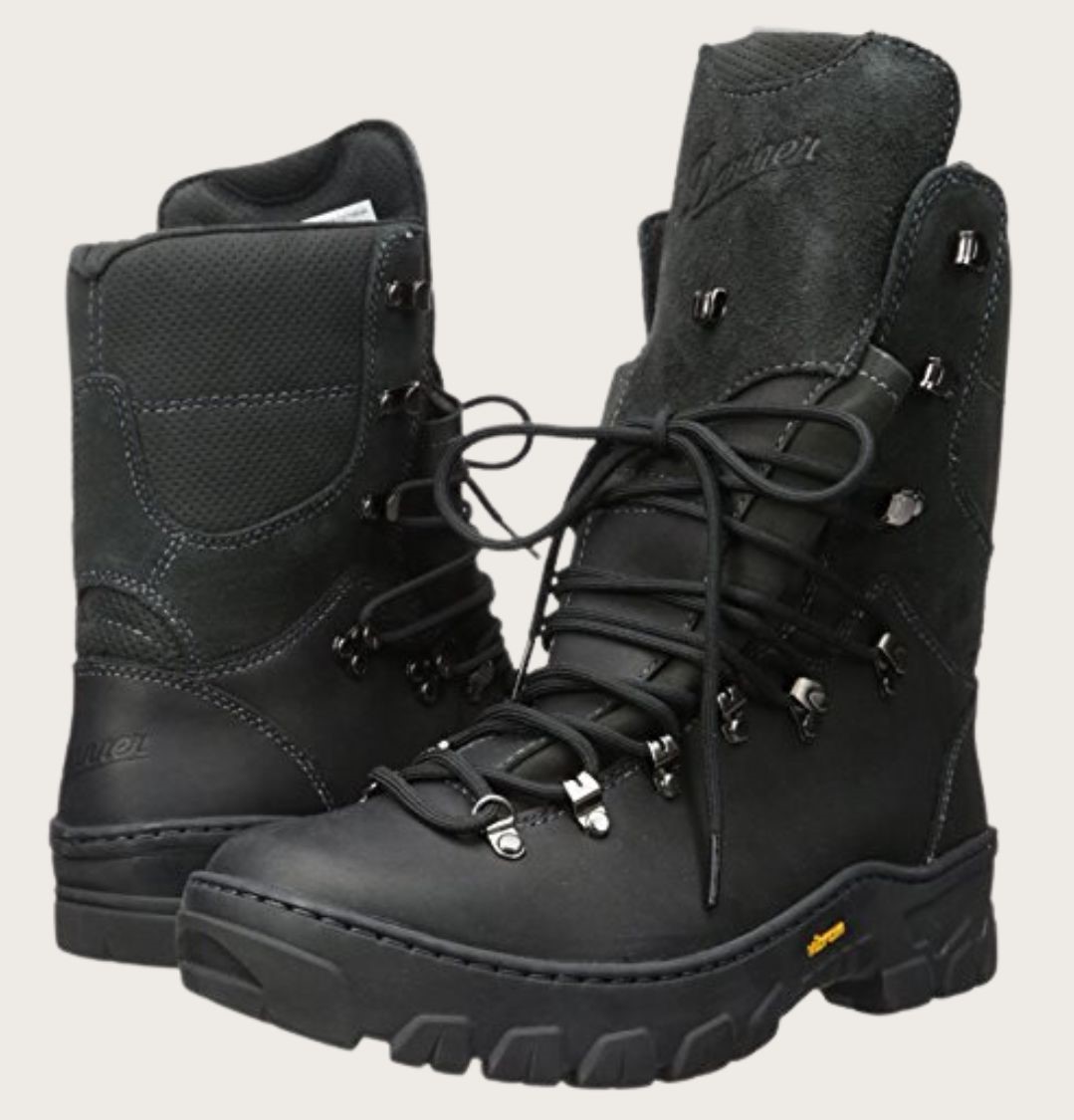 Black tactical boots