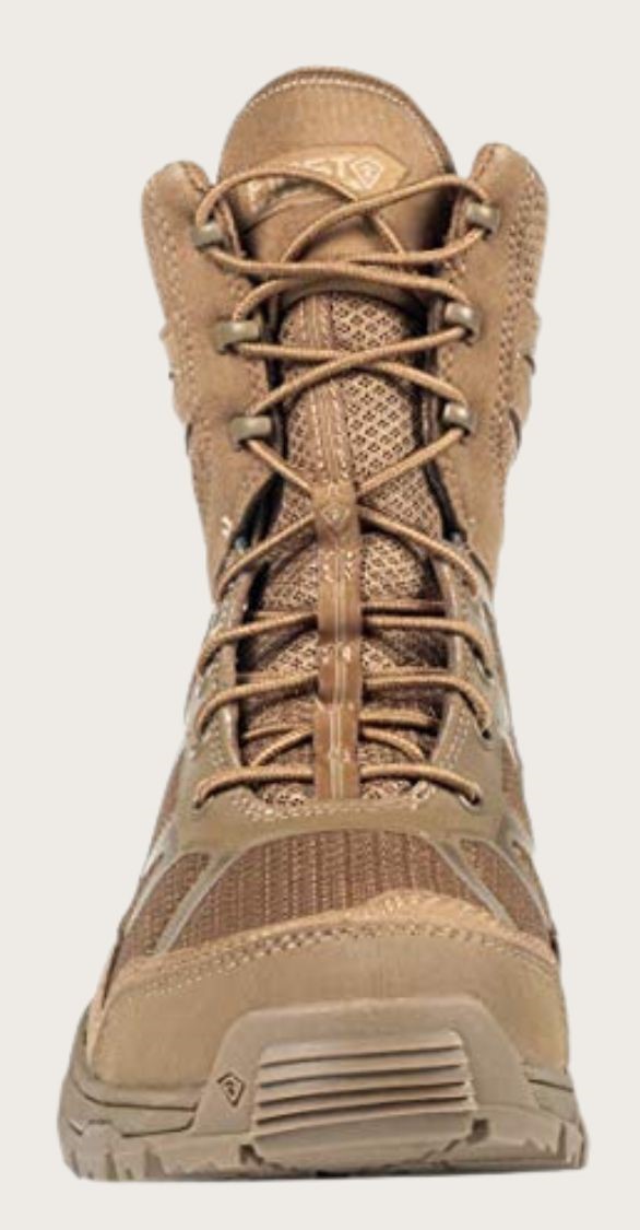 Brown tactical boot