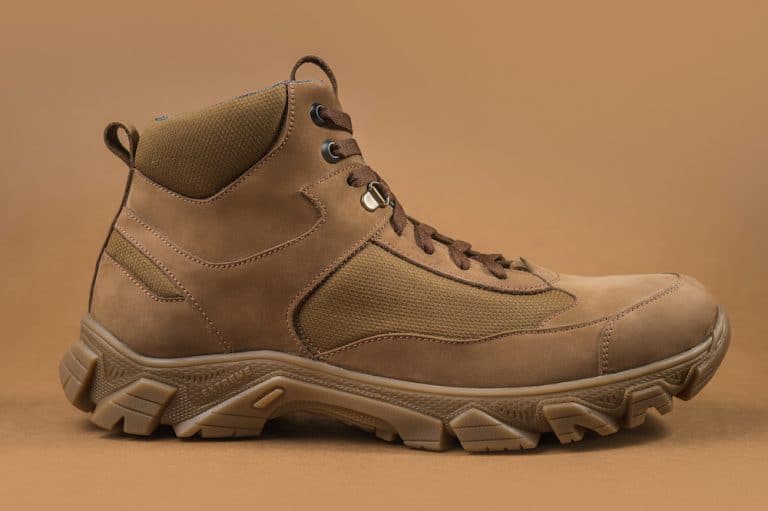 Brown tactical boot