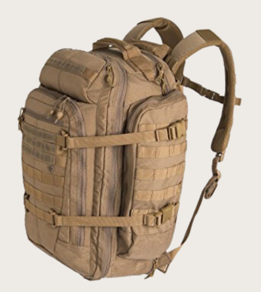Beige tactical backpack