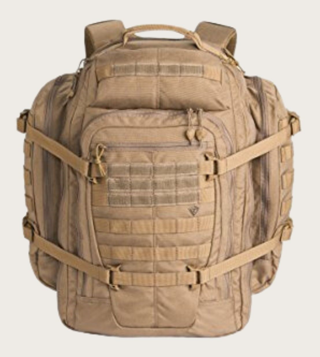 Beige tactical backpack