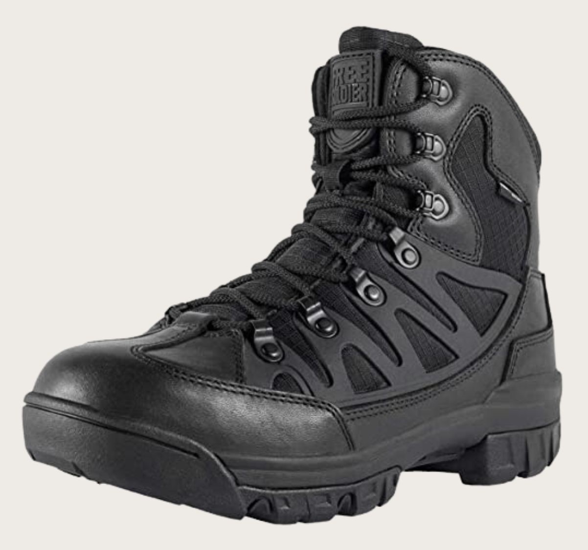 Black tactical backpack