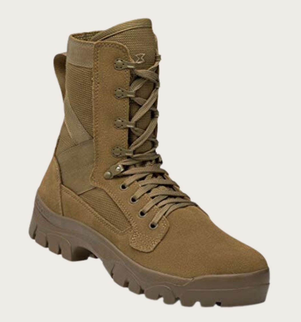 Brown tactical boot