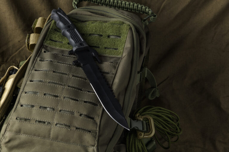 Army green tactical backpack