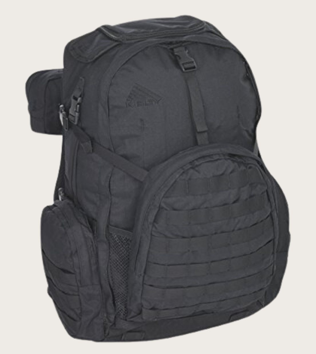 Black tactical backpack