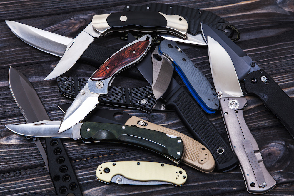 Collection of tactical knives