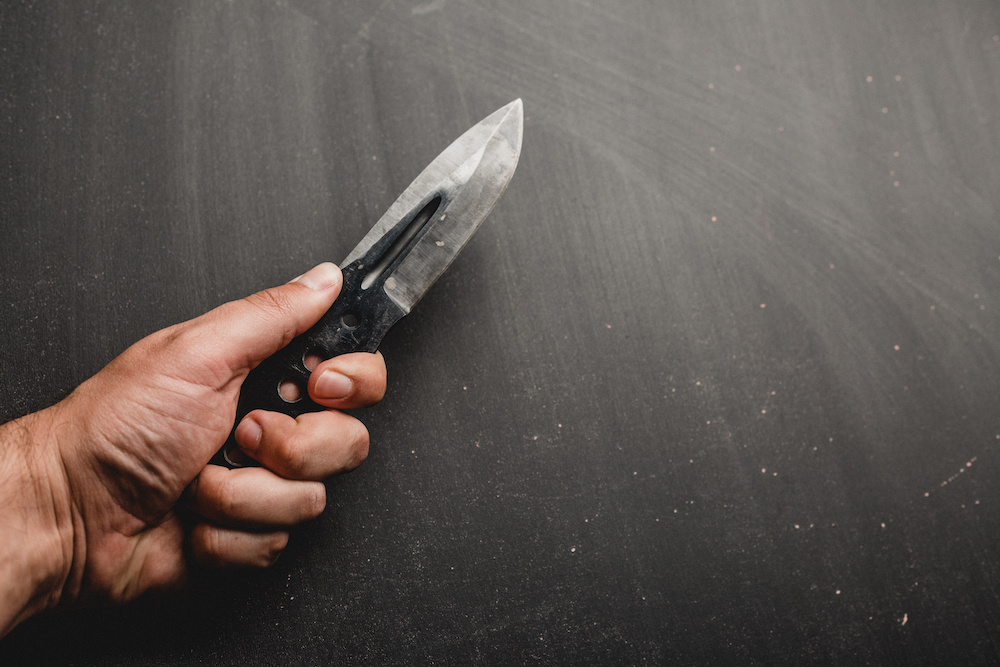 Black tactical knife Black tactical knife