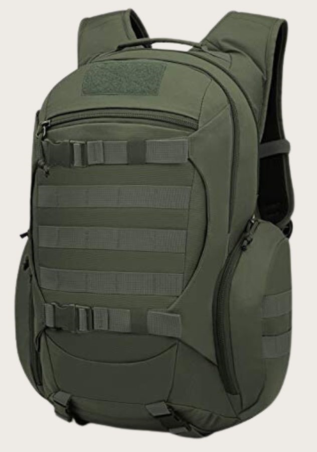 Green tactical backpack