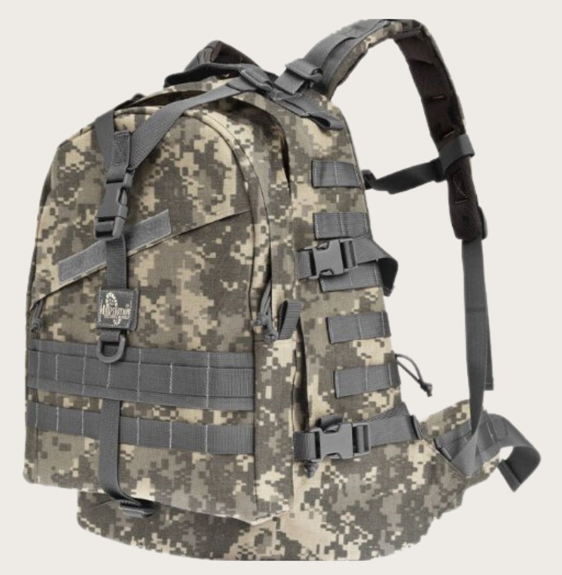 Camouflaged tactical backpack
