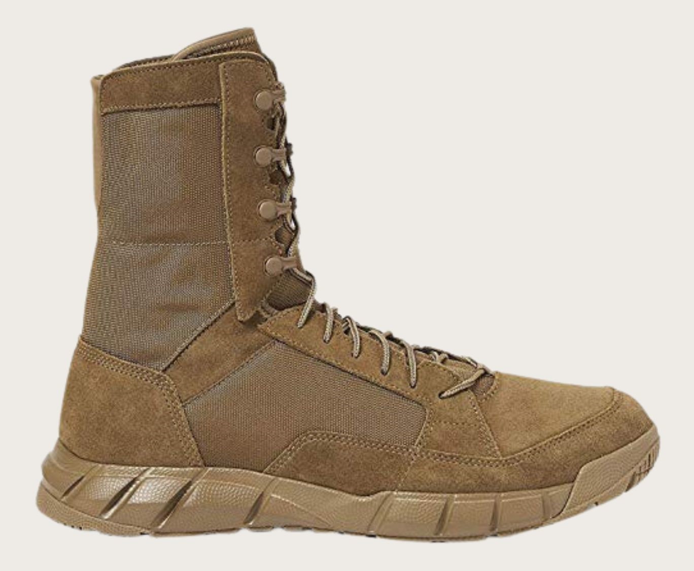 Brown tactical boot