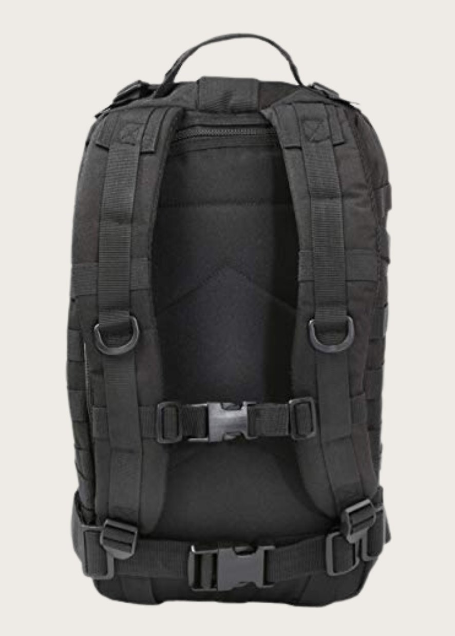 Black tactical backpack