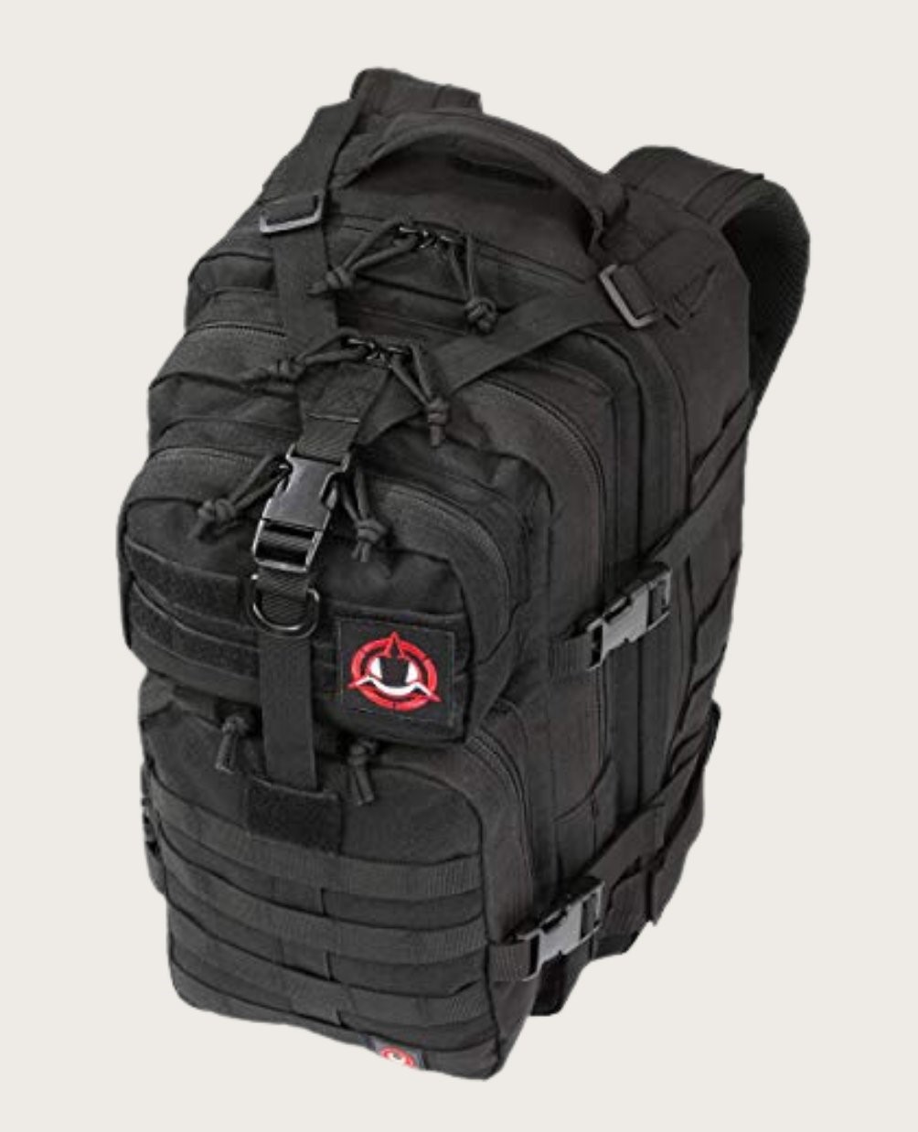 Black tactical backpack