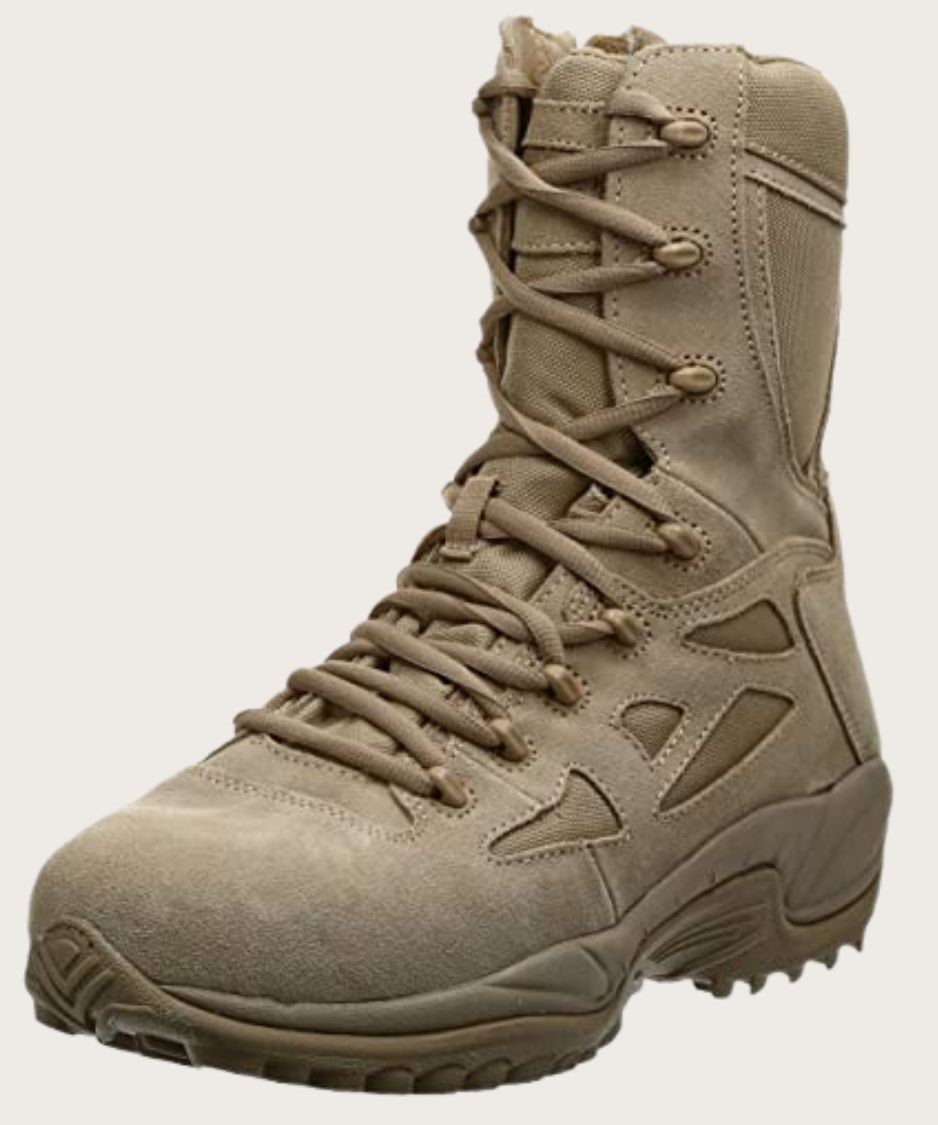 Brown tactical boot