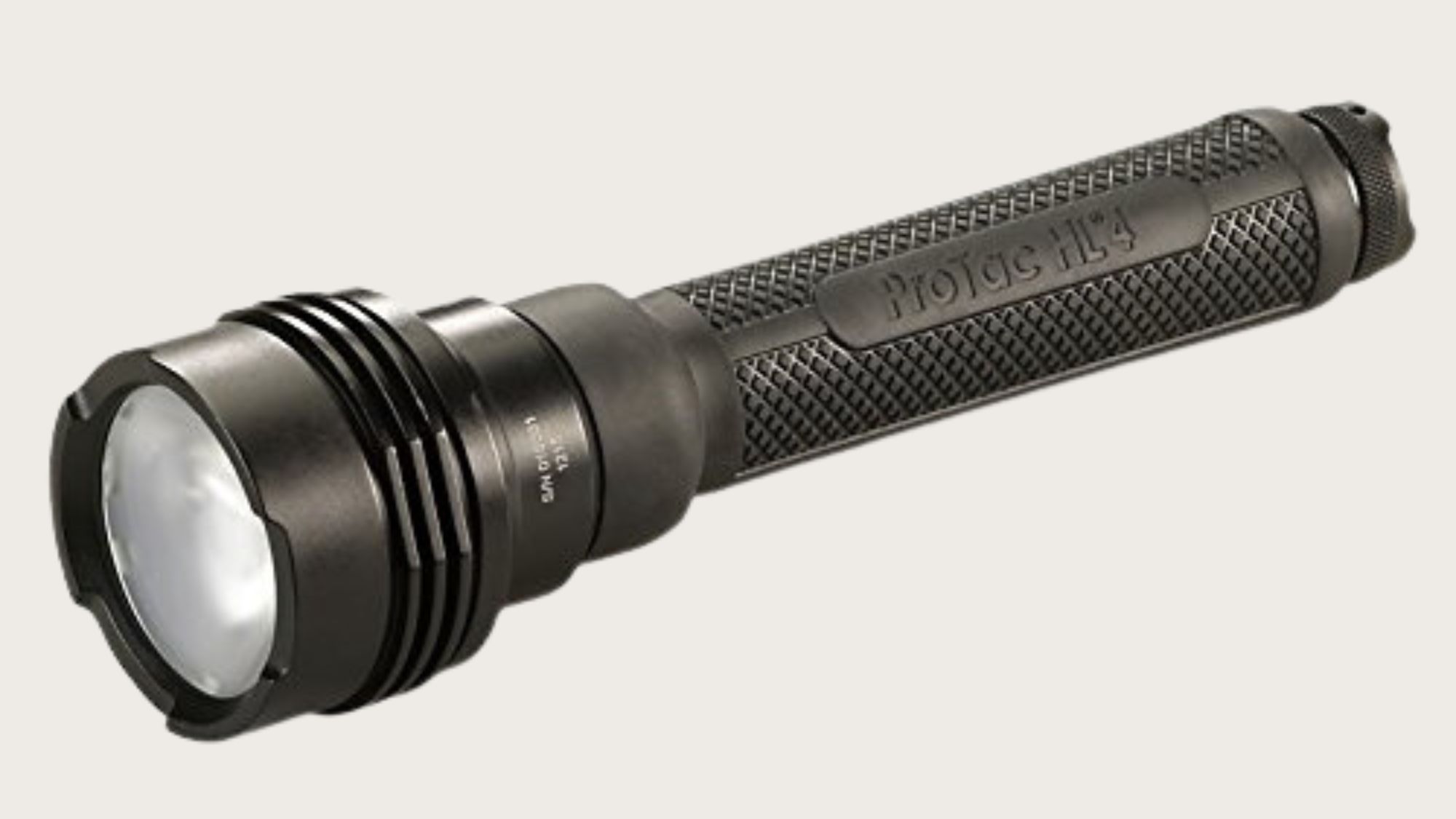 Black tactical flashlight Black tactical flashlight
