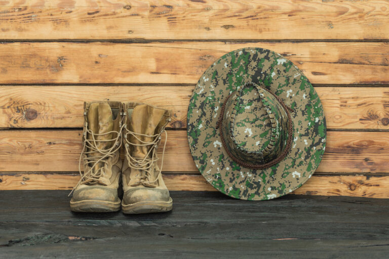 Tactical boots and cap