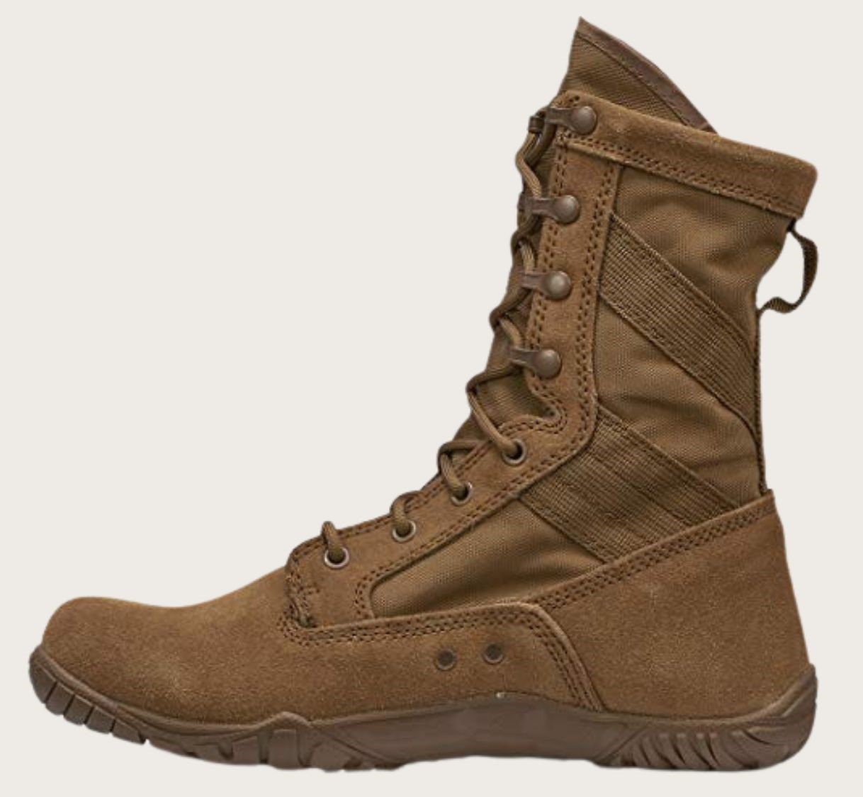 Brown tactical boot