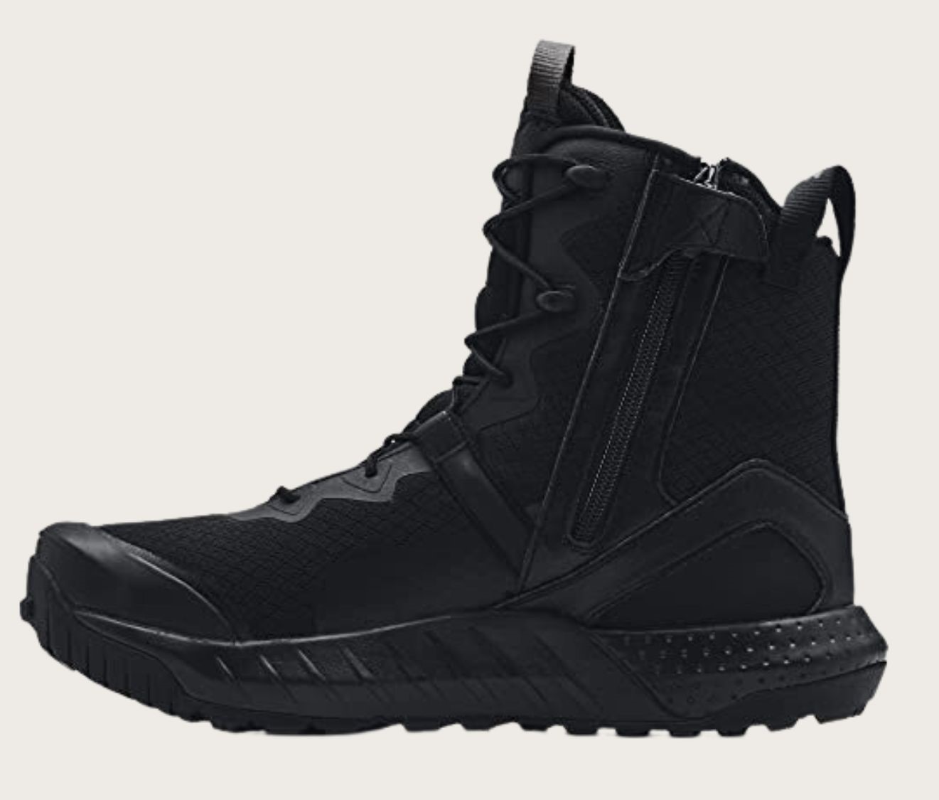 Brown tactical boot