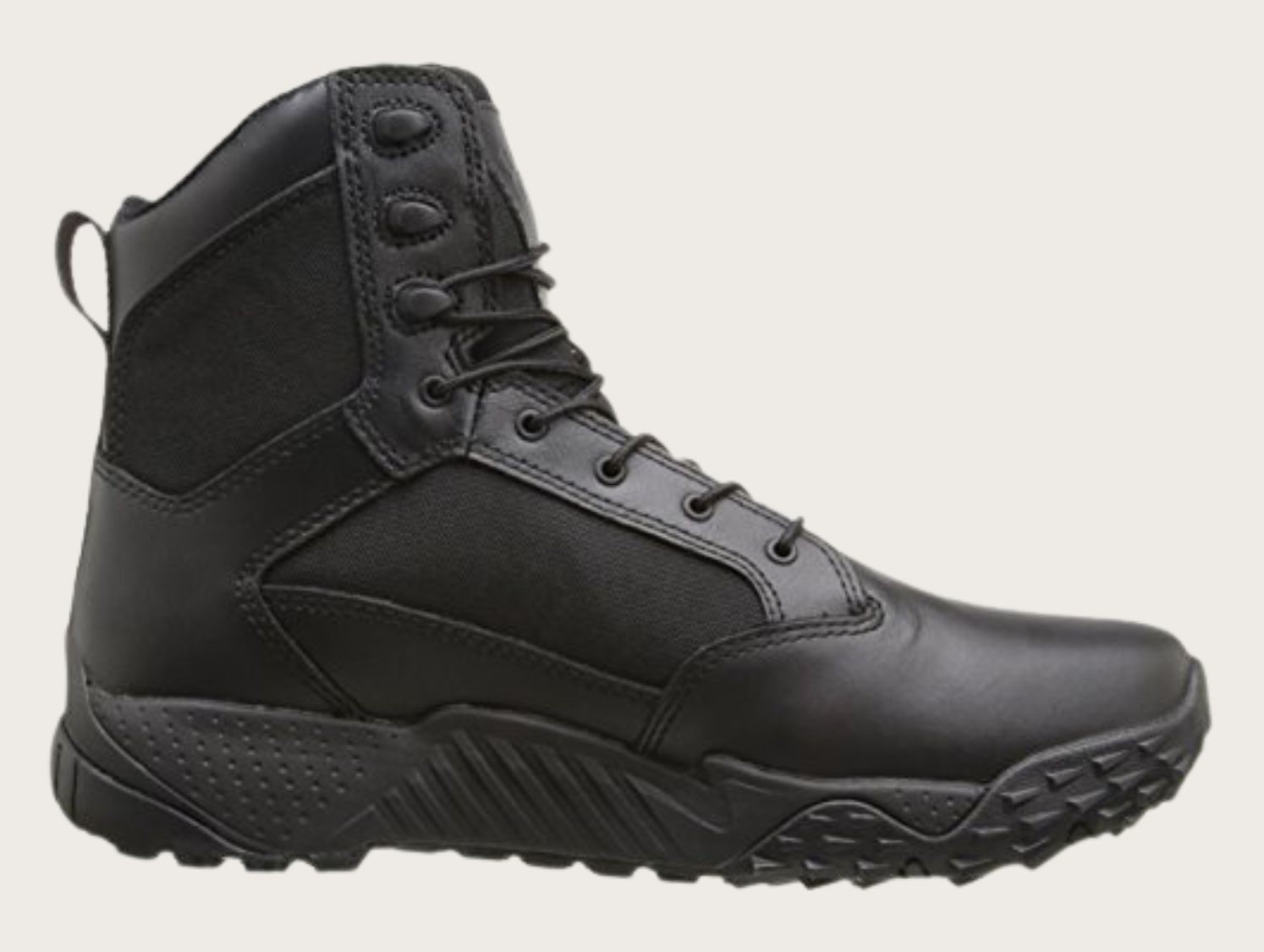 Black tactical boot
