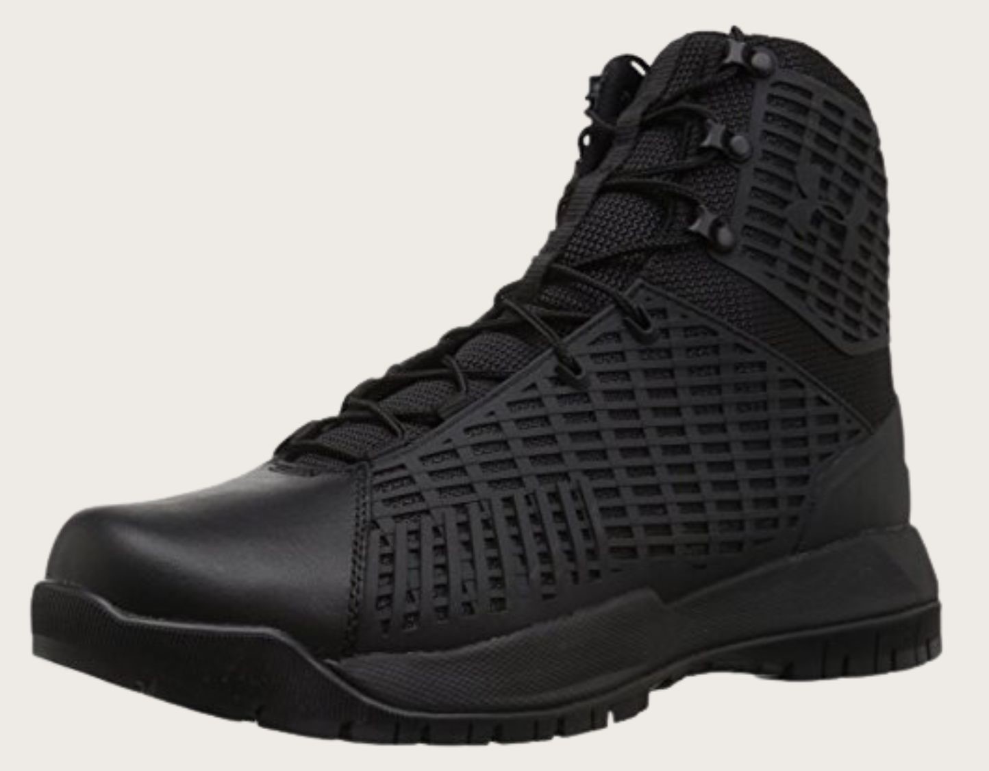 Black tactical boot