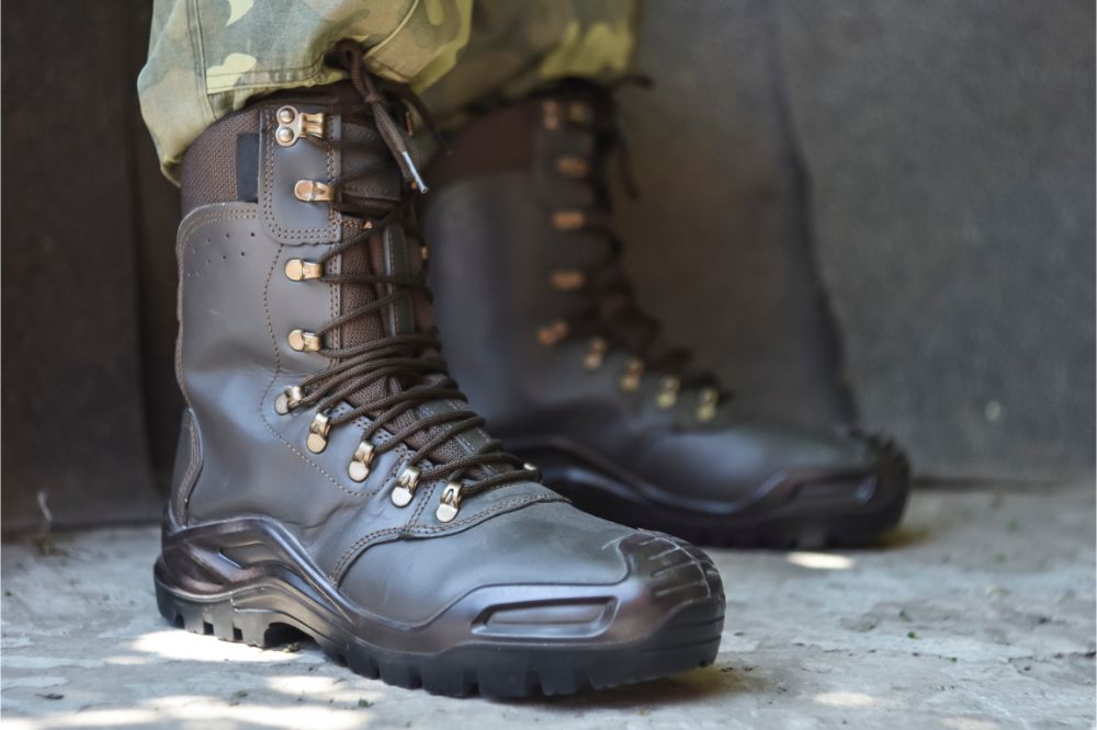 Black tactical boots Black tactical boots